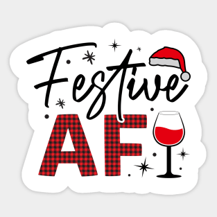 Festive AF Sticker